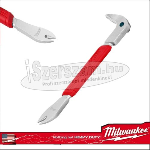 MILWAUKEE Pajszer szeghúzó 10" 250mm gumi bevonattal 4932478250