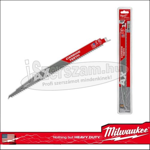 MILWAUKEE Fűrészlap kardfűrészhez, szöges fa 300mm TCT AX 300 48005227