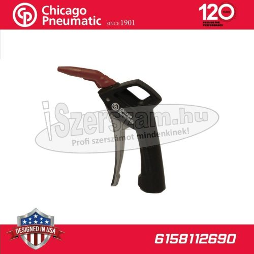 CHICAGO PNEUMATIC Lefújó pisztoly profi, hajlított Standard 6158112690