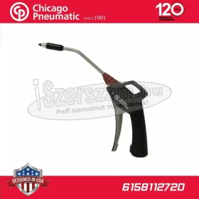   CHICAGO PNEUMATIC Lefújó pisztoly profi, hajlított Hosszított Hangtompítós 6158112720