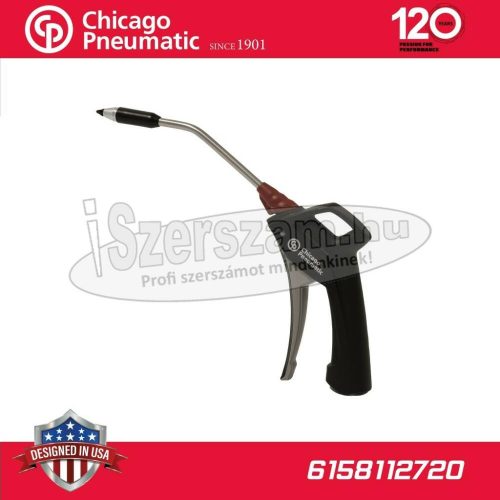 CHICAGO PNEUMATIC Lefújó pisztoly profi, hajlított Hosszított Hangtompítós 6158112720