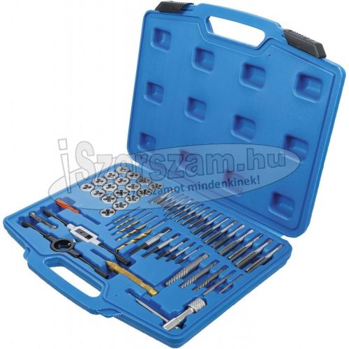 BGS TECHNIC Menetfúró, menetmetsző készlet colos UNC+UNF 2,18-11,50mm 56 részes 70105