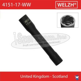   WELZH WERKZEUG Csavarkiszedő és kerékőr leszedő kulcs 1/2" hosszú 17mm 4151-17-WW