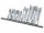 ELLIENT TOOLS Dugókulcs - crowafej készlet 3/8"-1/2" speciális végig nyitott 10-19mm AT1195