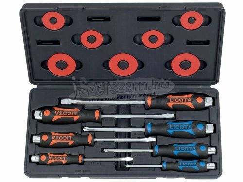 LICOTA TOOLS Csavarhúzó készlet üthető SL+PH 7 részes ASD-600K1