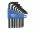 GENIUS TOOLS Torxkulcs "L" alakú készlet 10 részes torx, rövid - SK-010S