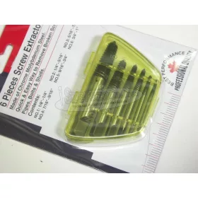   GENIUS TOOLS Csavarkiszedő - törtcsavar kihajtó készlet - balos - AT-EX6