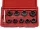 LICOTA TOOLS Csavarkiszedő készlet - sérült fejű csavarokhoz 9+1 részes 10-19mm 3/8" ATF-5105