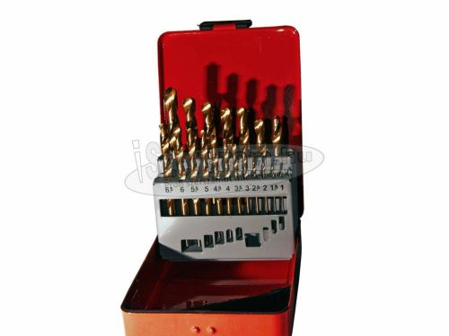 ELLIENT TOOLS Csigafúró készlet HSS TiN Titán bevonatú 19 részes 1,0-10mm CT1017