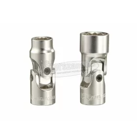   GENIUS TOOLS Dugókulcs crowafej 1/4" 12 szög csuklós 6-14mm