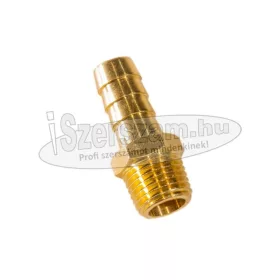   AIRCRAFT Levegő csatlakozó tömlőcsonk 10mm tömlő - 3/8" külsőmenet kúpos RÉZ MH06-06