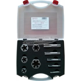   BUCOVICE TOOLS Gépi menetfúró, hatszög metsző készlet dobozban, G1/8"-G3/4", HSS OS-1 340 220