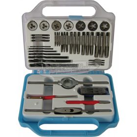   BUCOVICE TOOLS Kézi menetfúró, csigafúró, menetmetsző készlet M3-M12 HSS, hajtóvasakkal, 360 120