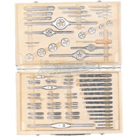   BUCOVICE TOOLS Kézi menetfúró, csigafúró, menetmetsző készlet M4-M14 WS/HSS, hajtóvasakkal 310 141