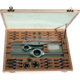   BUCOVICE TOOLS Kézi menetfúró, metsző készlet, HSS BSW1/8"-BSW1/2" hajtóvasakkal 340 012