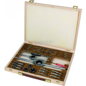   BUCOVICE TOOLS Kézi menetfúró, metsző készlet, HSS M3-M12 HSS, hajtóvasakkal M1-D 340 128