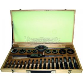   BUCOVICE TOOLS Kézi menetfúró, metsző készlet, HSS UNC1/2"-UNC1" hajtóvasakkal 345 200