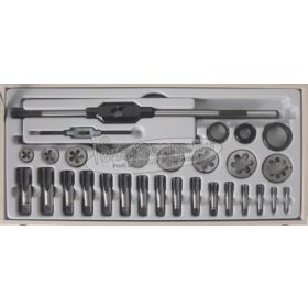   BUCOVICE TOOLS Kézi menetfúró, metsző készlet, WS G1/8"-G1" hajtóvasakkal 312 100