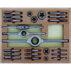   BUCOVICE TOOLS Kézi menetfúró, metsző készlet, WS UNC1/4"-UNC1/2" hajtóvasakkal 315 100