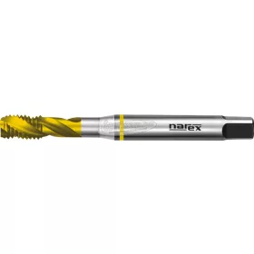   NAREX ZDANICE Gépi menetfúró csavart hornyú, 45°, C, DIN371 M8x1,25mm HSS-E, TIN, sárga gyűrűs 2710 TIN