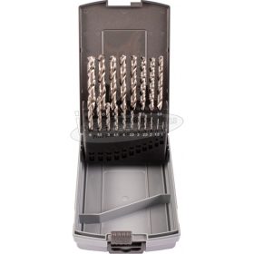   NÁSTROJE CZ Csigafúró készlet, HSS-E 1-10/0,5mm HSS-E 19 részes DIN338 SV338RTiHSSCo19P