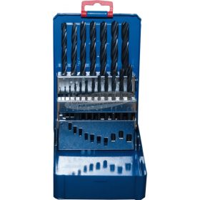   STIMZET Csigafúró készlet, hengerelt, 19részes 1-10/0,5mm HSS DIN338 221121