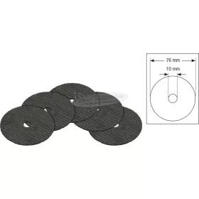   HAZET 9033-010/5 Vágótárcsa, egyenes 76mm 10mm 5db 9033-010/5