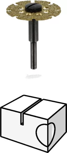 DREMEL 542 25,4mm átmérőjű vágó és élező tárcsa fa anyagokhoz 2615054265