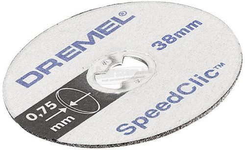 DREMEL SC SpeedClic 38mm átmérőjű 5részes 0,75mm vastag vágótárcsa készlet 2615S409JB