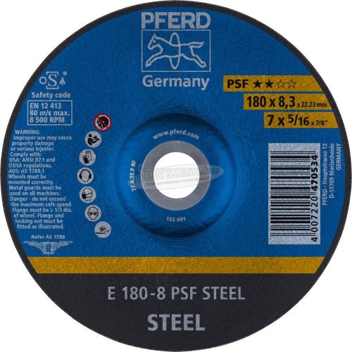 PFERD tisztítókorong E 180-8 PSF STEEL 62017834