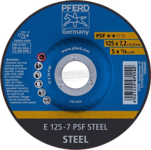 PFERD tisztítókorong E 125-7 PSF STEEL 62012634