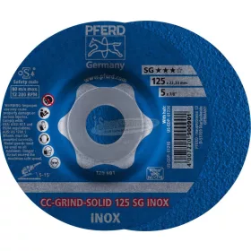   PFERD CC-GRIND-SOLID-csiszolókorong CC-GRIND-SOLID 125 SG INOX 64186125