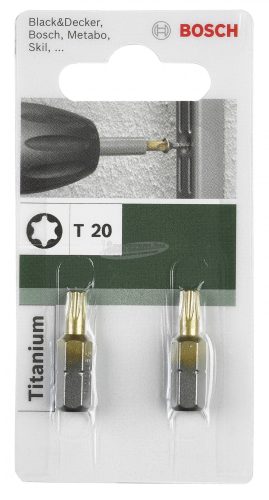 BOSCH Csavarbit Titanium T több méretben 25mm