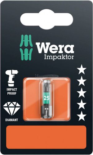 WERA 867/1 IMP DC SB Impaktor bit, TX, 25mm több méretben