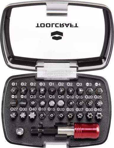 TOOLCRAFT Színkódos BIT készlet, mágneses bittartóval 5 féle csavarfejjel 1/4" 1613599