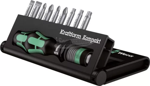 WERA Kraftform Kompakt 10, Bit készlet, 1/4" 10 részes 05056653001