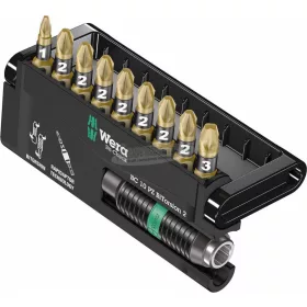   WERA Bit-Check 10 PZ BiTorsion 2, Bit készlet, 10 részes 05347153001