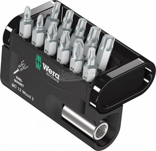 WERA Bit-Check 12 Wood 2, Bit készlet, 12 db 05057422001