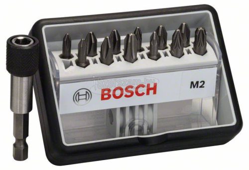 BOSCH 2607002564 Csavarbit készlet Robust Line M extrakemény, 12 + 1 részes, 25mm, Ph, PZ 2607002564