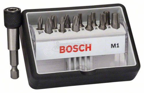 BOSCH 2607002563 Csavarbit készlet Robust Line M extrakemény, 12 + 1 részes, 25mm, Ph, Pz, Torx 2607002563
