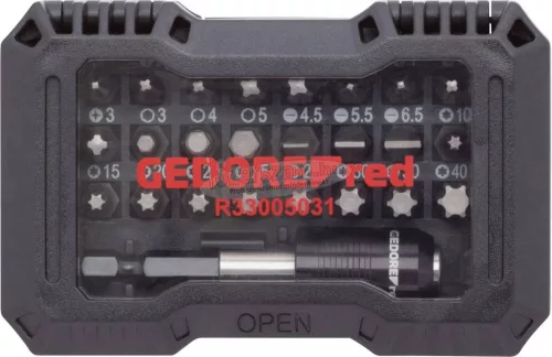 GEDORERED bit készlet SL+PH+PZ+TX 1/4" 32 részes R33005031 3301338