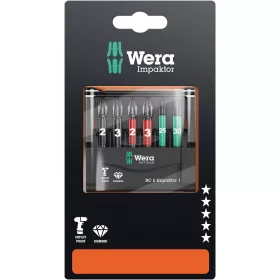   WERA Bit-Check 6 Impaktor 1 SB, Bit készlet, 6 részes 05073890001