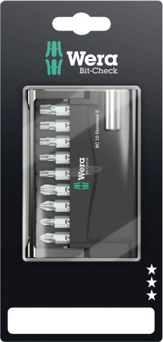 WERA Bit-Check 10 Universal 5 SB, Bit készlet, 10 részes 05073416001