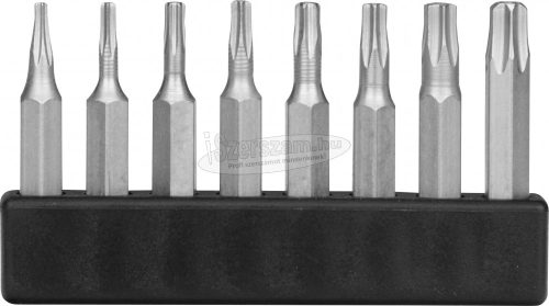 DONAU ELEKTRONIK bitkészlet, T-profil belső furattal, T5-T20 28mm, 8 részes MBS68