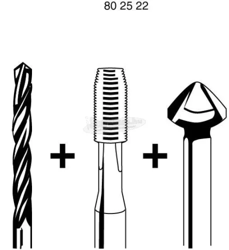 EXACT Kombinált menetfúró HSS 1/4" hatszög szárral M4x0,7mm 05902