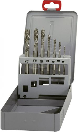 EVENTUS BY EXACT Gépi menetfúró készlet 7 részes HSSG M3-M12 DIN 371/376 10366