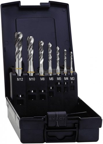EXACT Gépi menetfúró készlet 7 részes HSS-E M3-M12 DIN 371/376B 05112