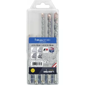   ALPEN Acél Betonfúró készlet 5 részes 5-10mm SDS-Plus SET MB 5 F4 FORTE 0080705680100