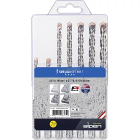   ALPEN Acél Betonfúró készlet 7 részes 5-10mm SDS-PLUS SET MB 7 F4 FORTE 0080700007100