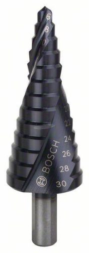 BOSCH 2608588067 HSS lépcsős fúró 6-30mm TiAIN/93,5mm 3 oldalú szár 1db 2608588067